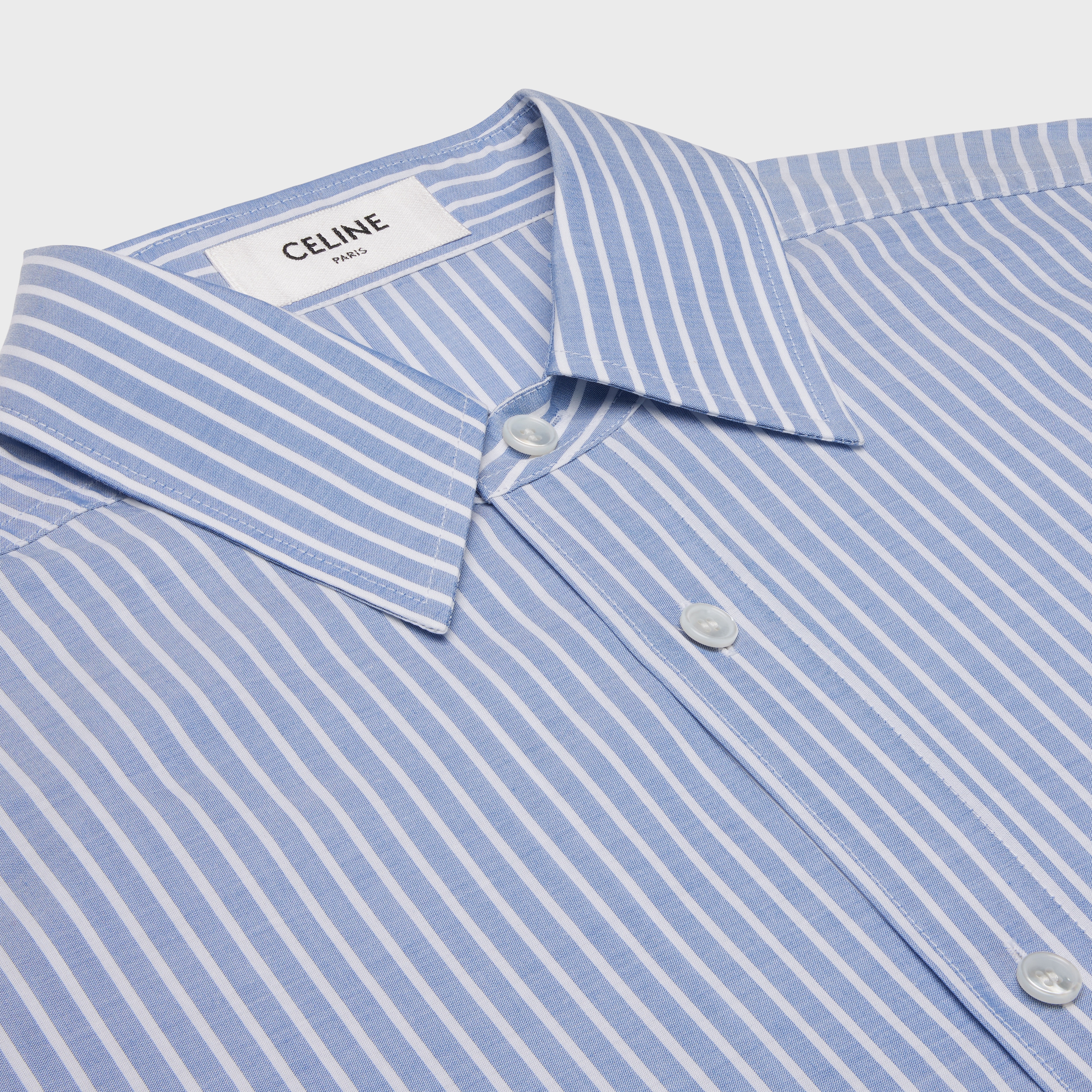 oversized shirt in striped cotton - 3