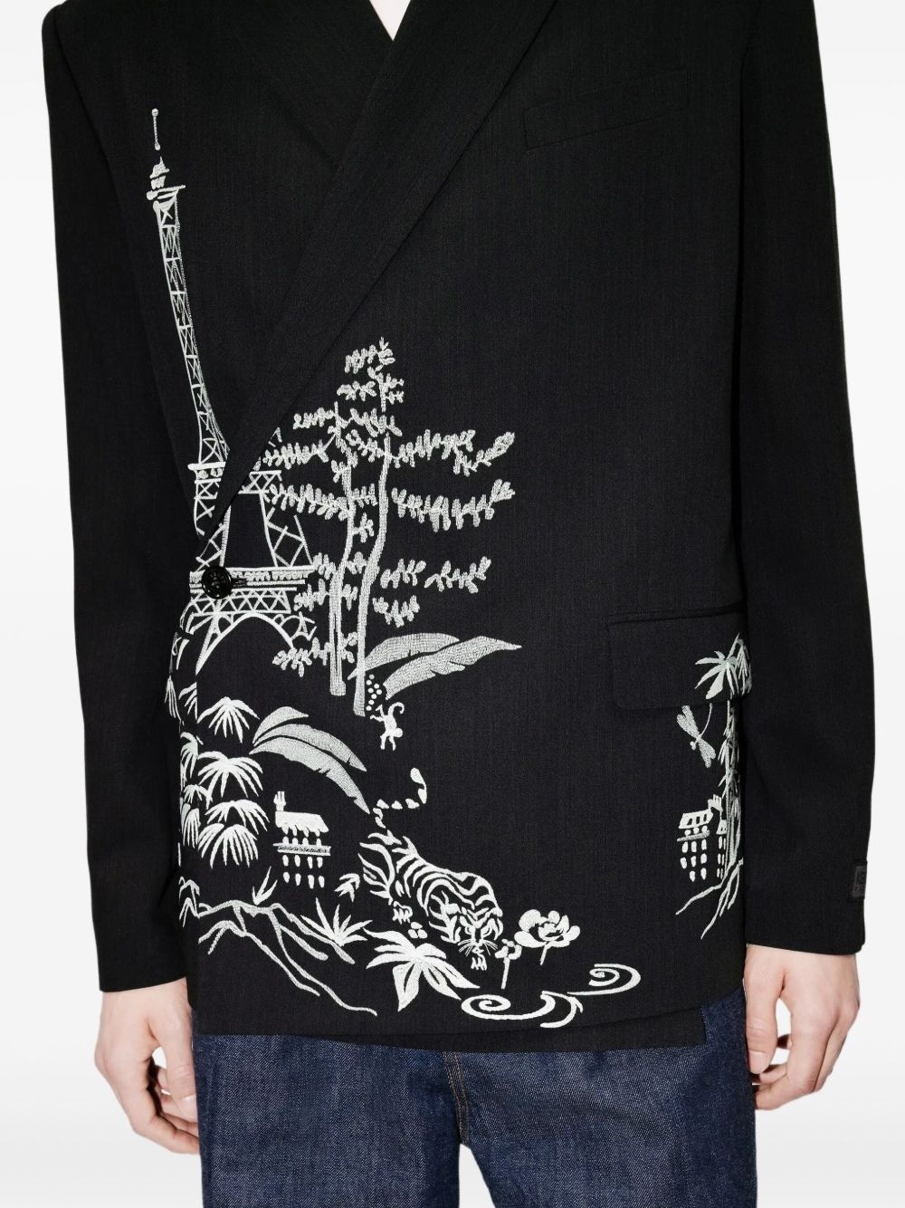 single-breasted blazer - 6