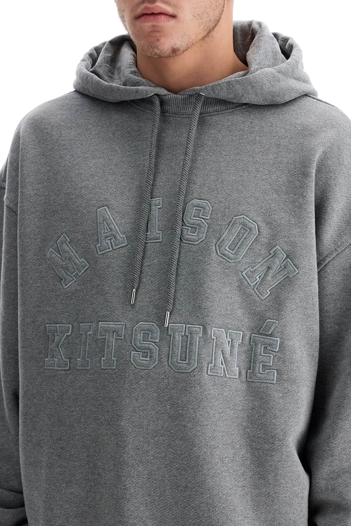 【Maison Kitsune】VARSITY OVERSIZE HOODIE◆NM00702KM0326 Maison Kitsuné Maison Kitsune Varsity Oversize Hoodie, Size