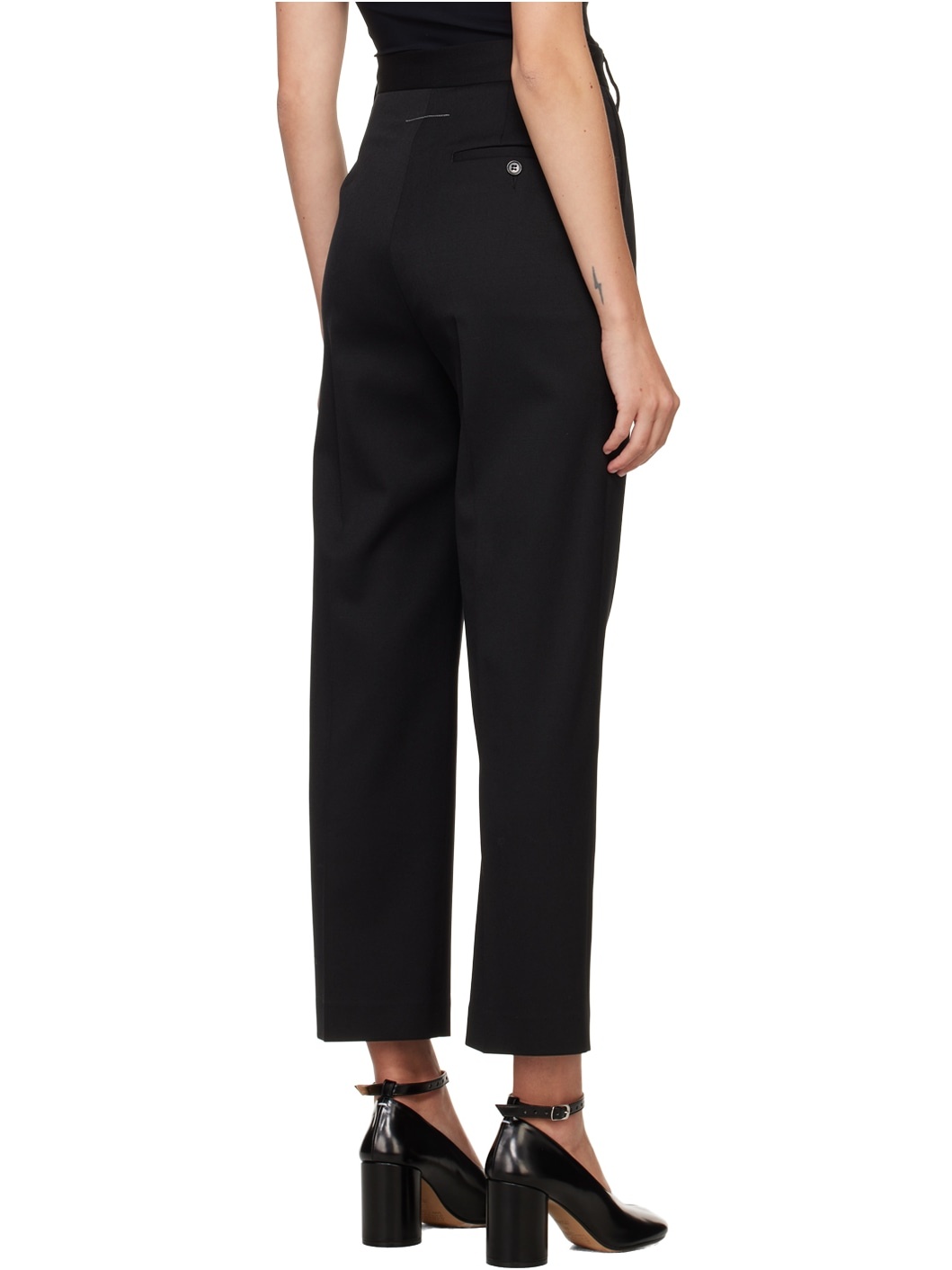 Black Three-Pocket Trousers - 3