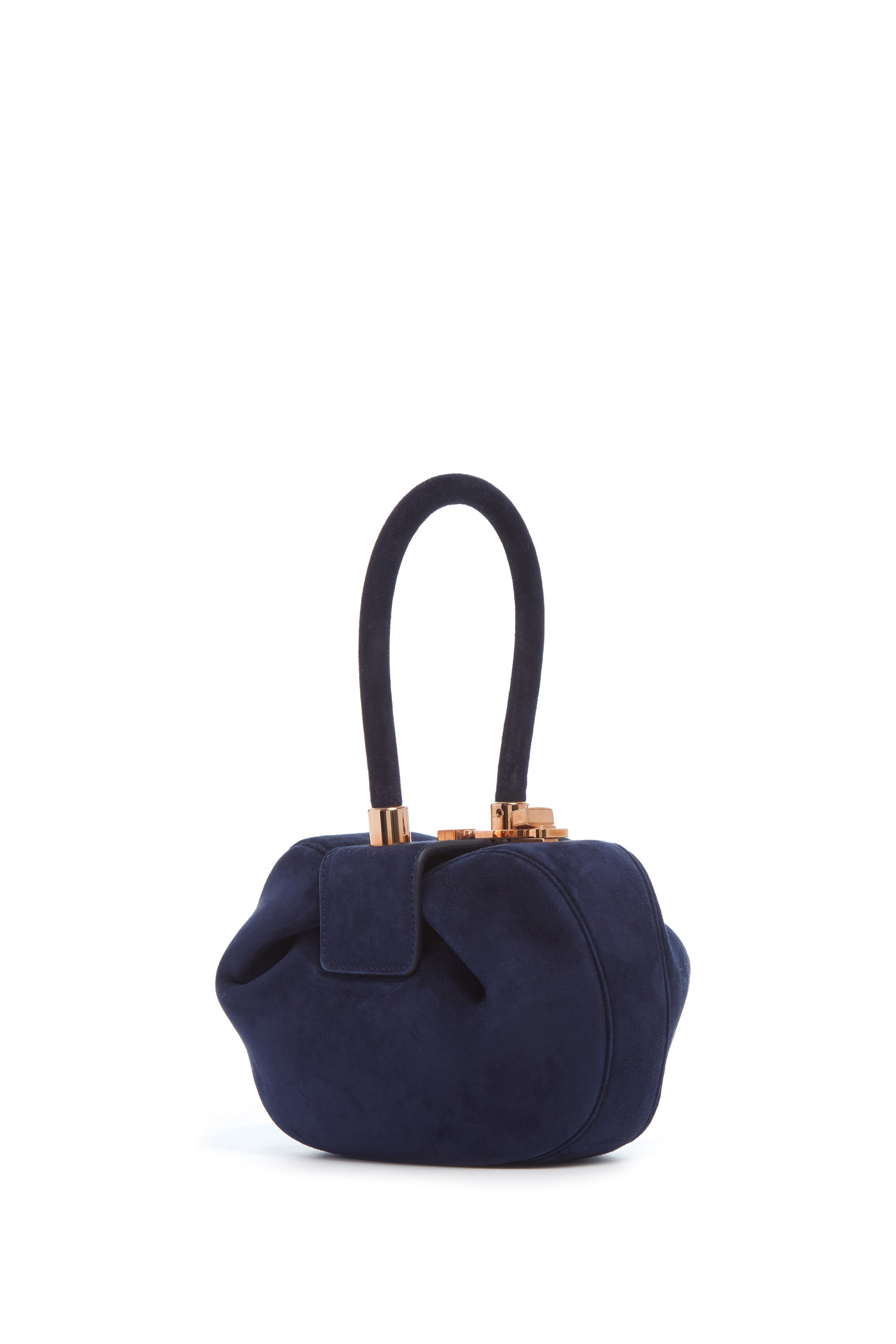 Demi Bag in Navy Suede - 1