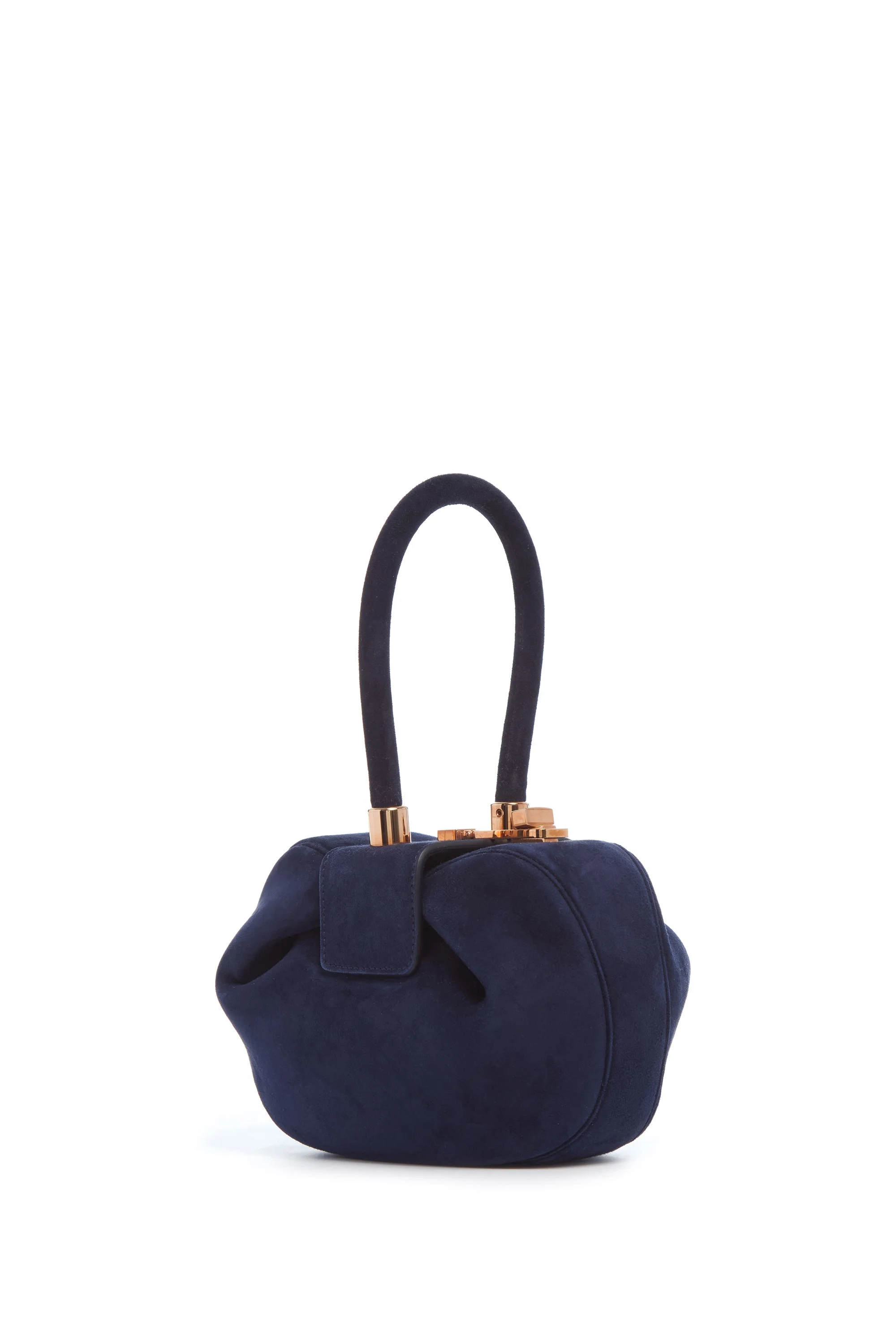 Demi Bag in Navy Suede - 1