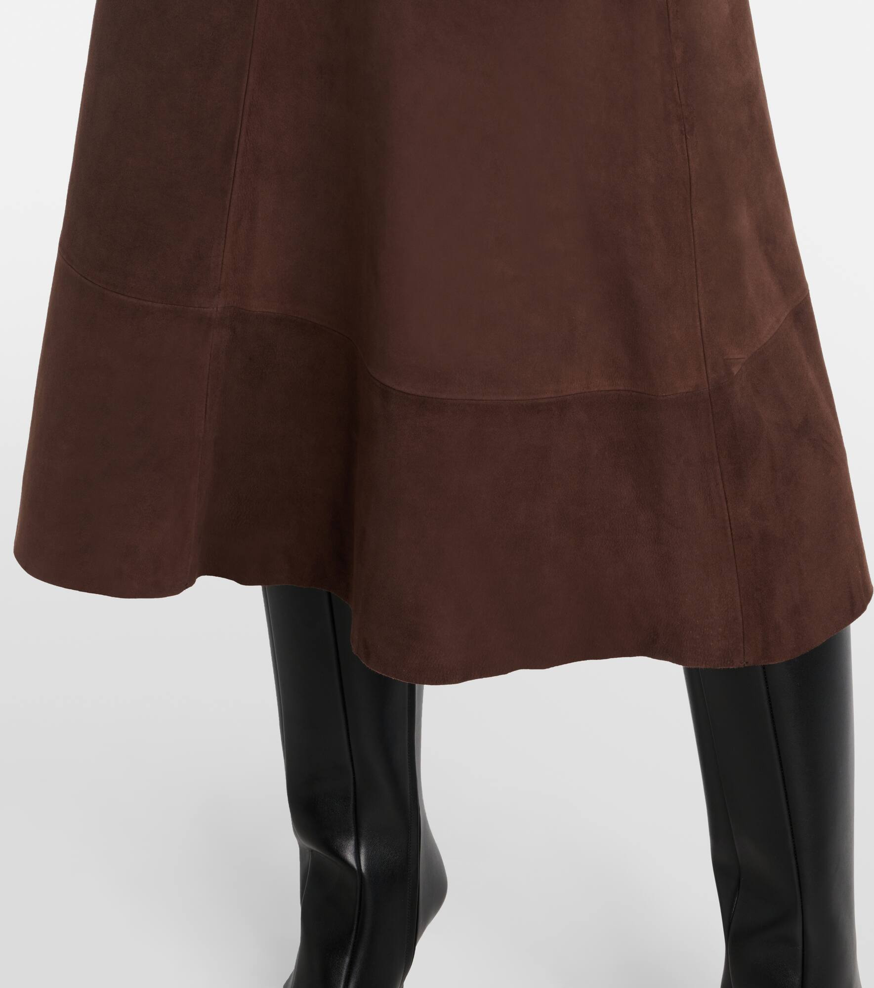 Suede midi skirt - 5