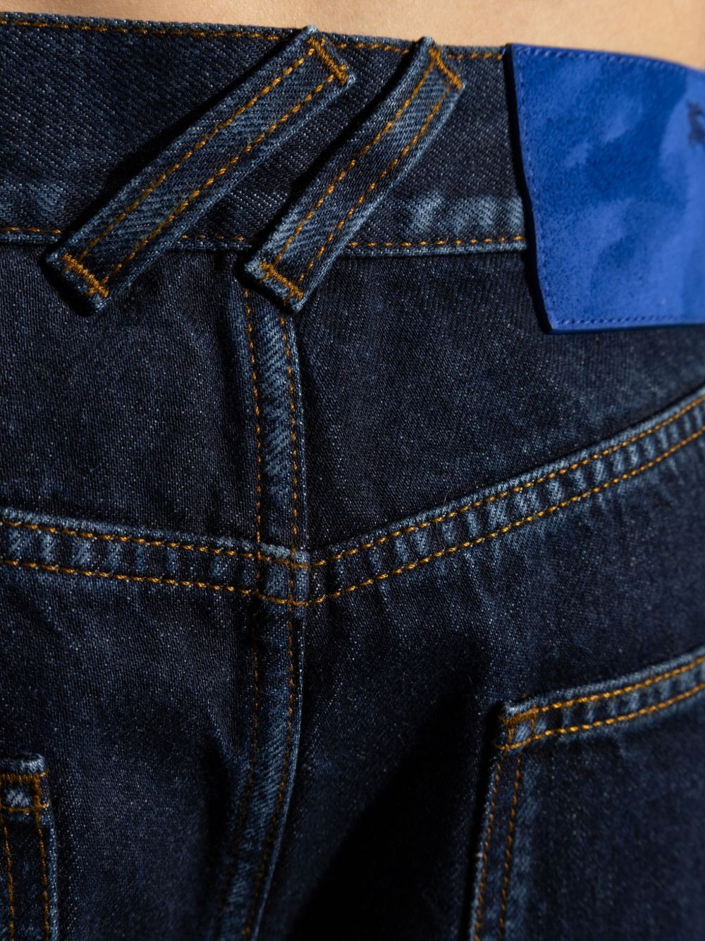 appliqué denim shorts - 4