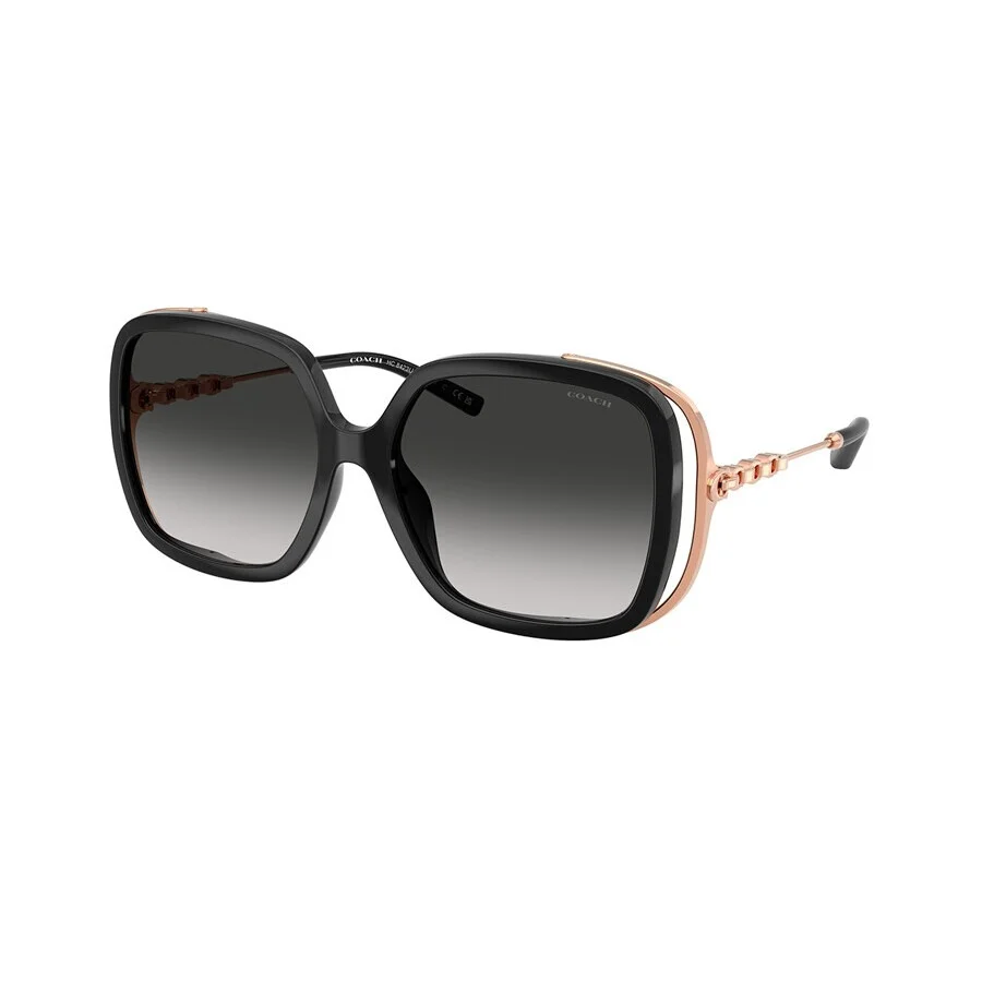 Coach Grey Gradient Square Ladies Sunglasses HC8423U 50023C 56 - 1