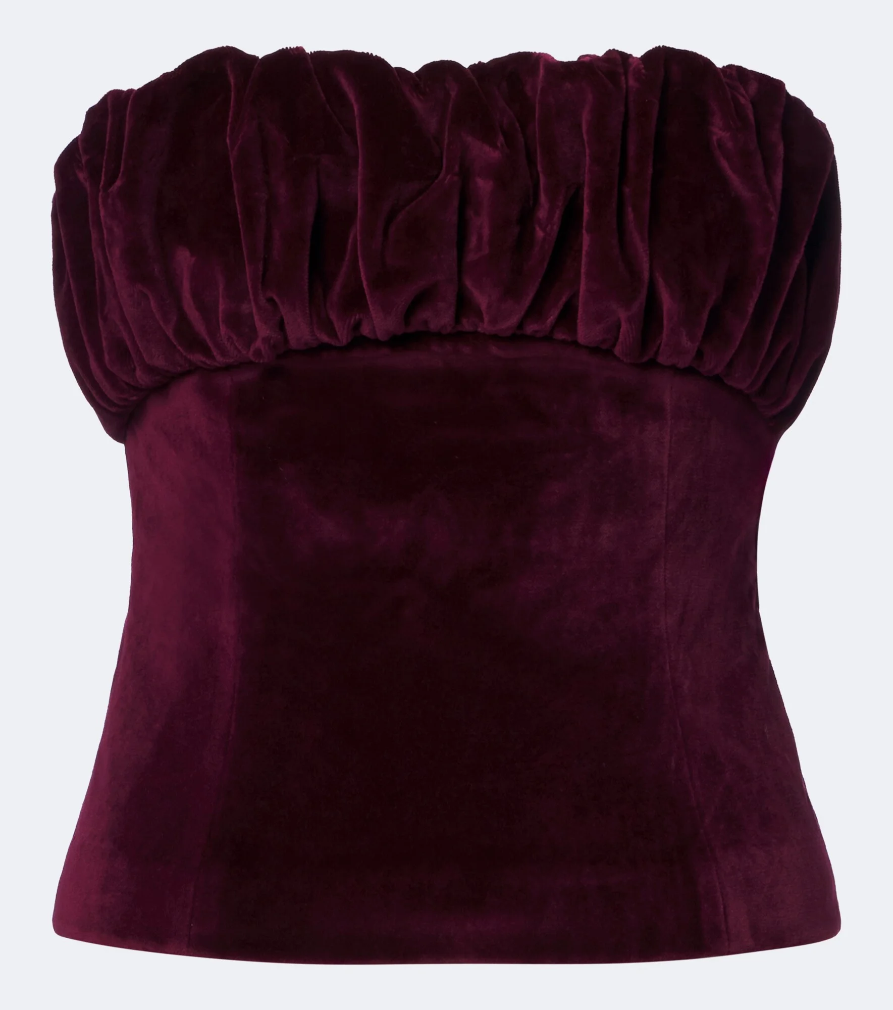Maria cotton velvet tube top - 1