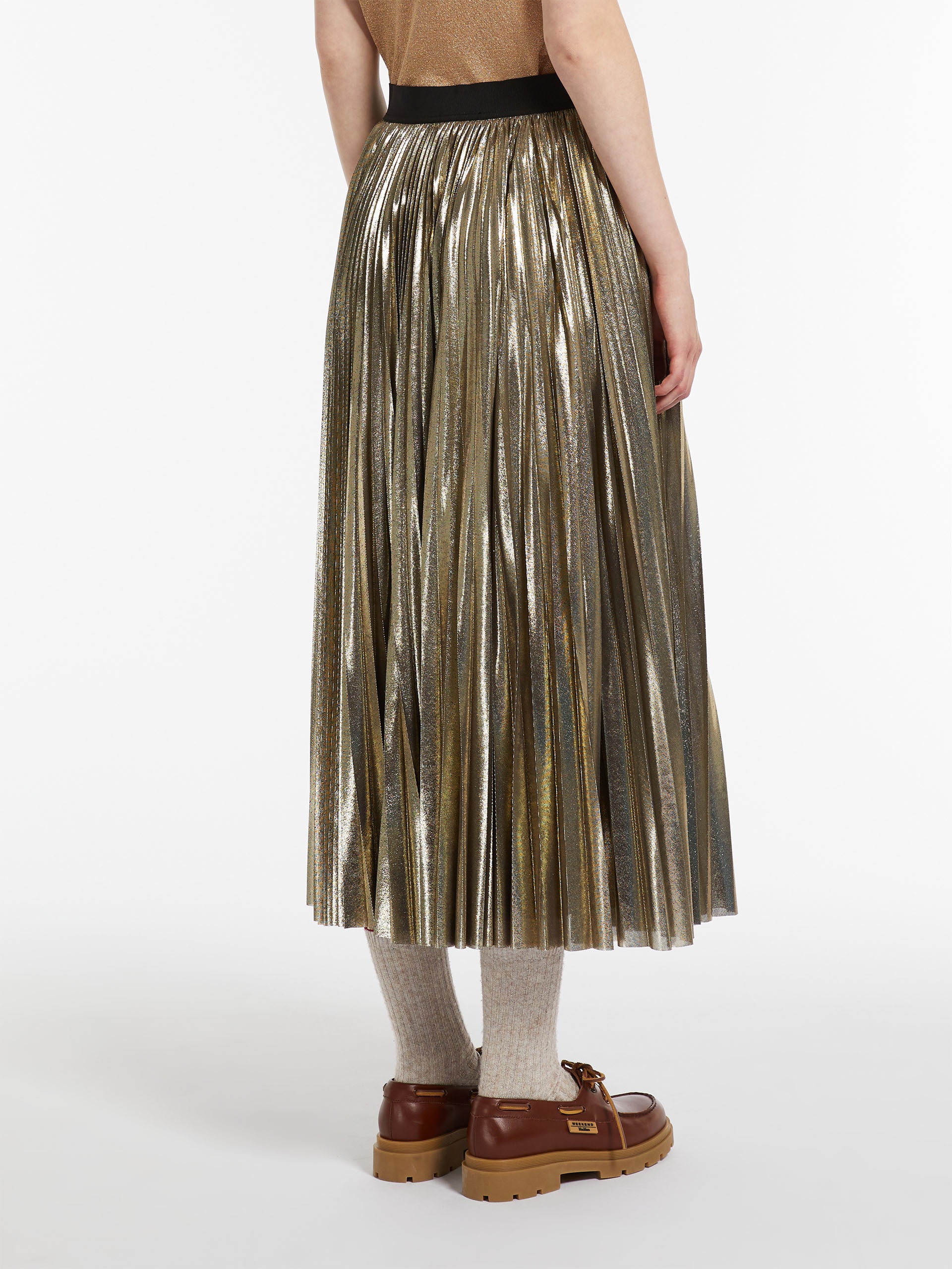 NURRA Pleated georgette skirt - 4