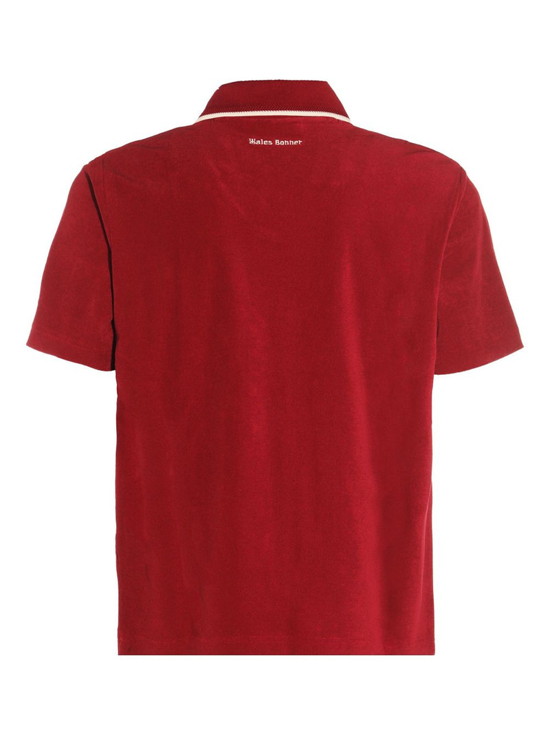 adidas x WALES BONNER cotton-blend polo shirt outlook