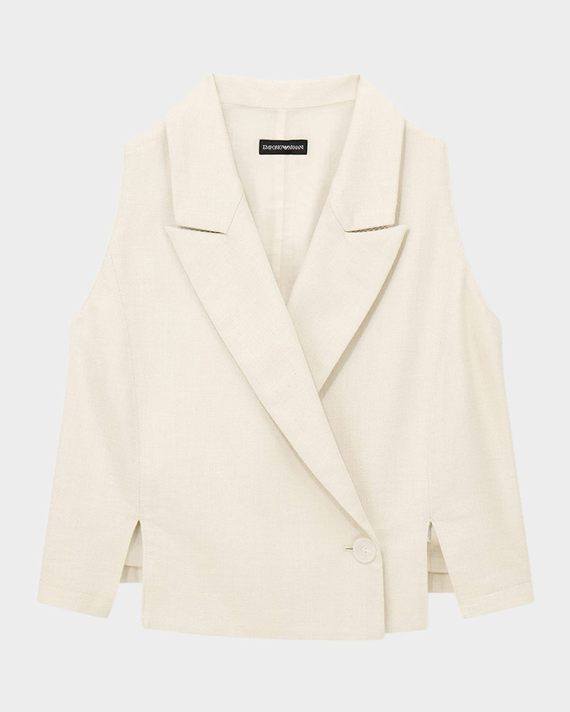 Cotton and Viscose Lurex Waistcoat 1