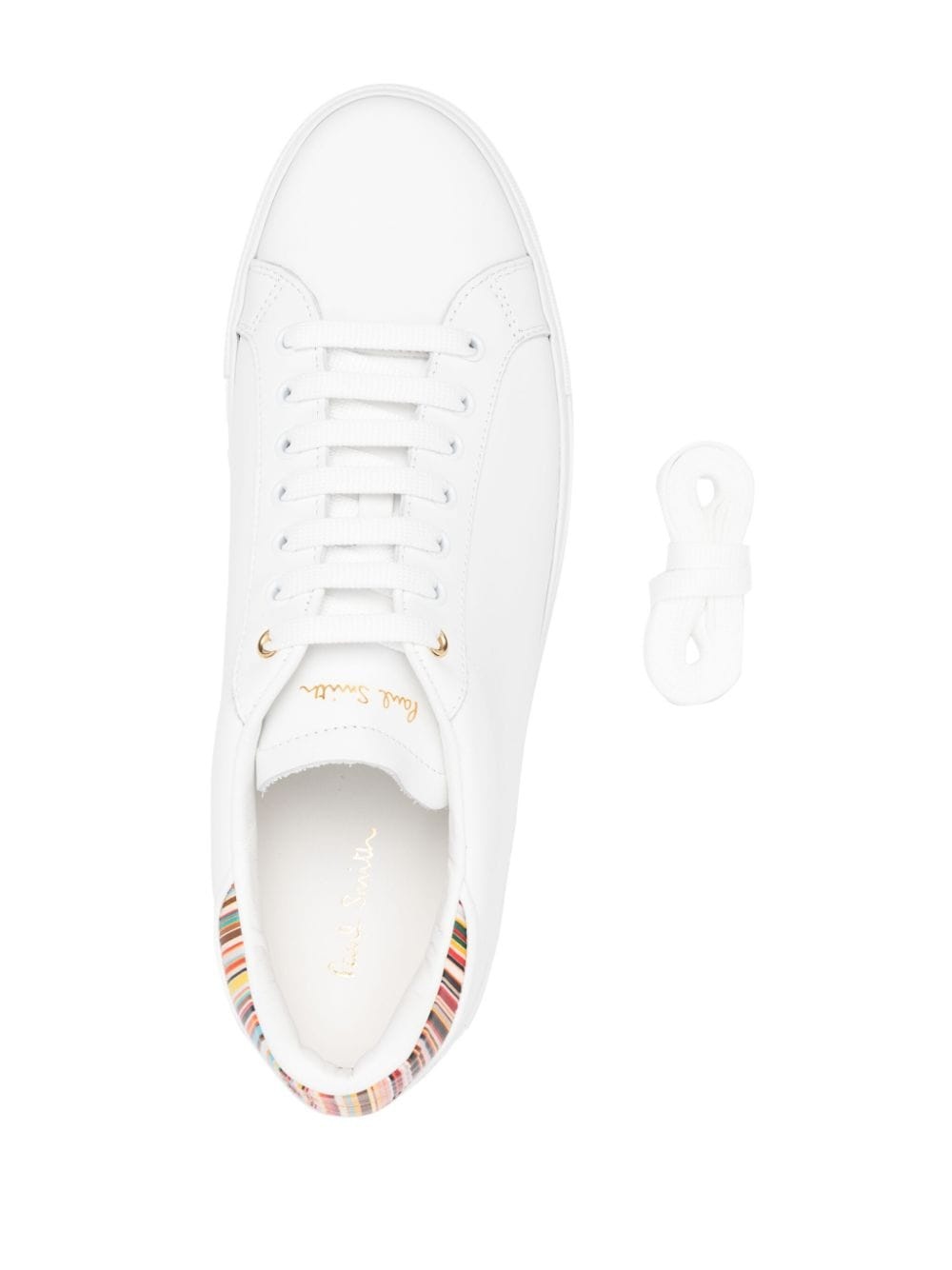 Beck  signature-stripe leather sneakers - 4
