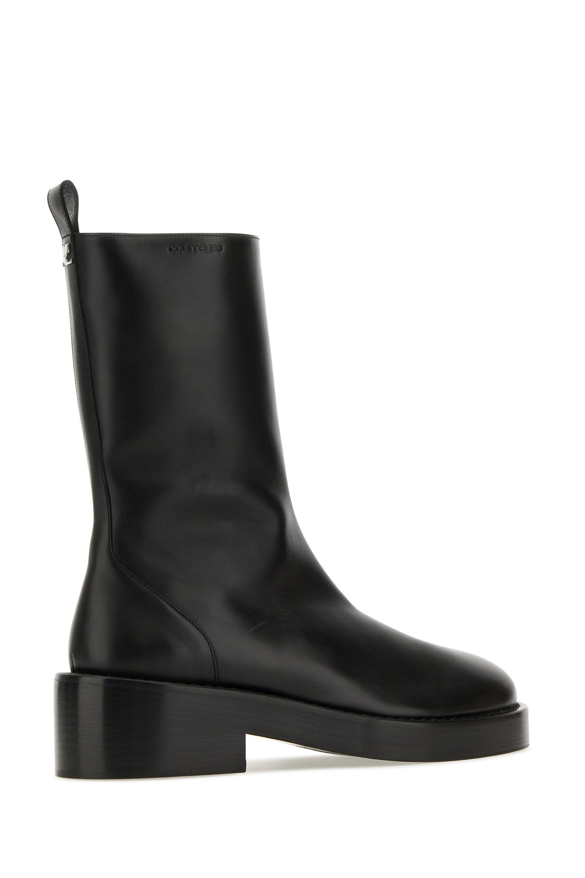 Black leather ankle boots - 3