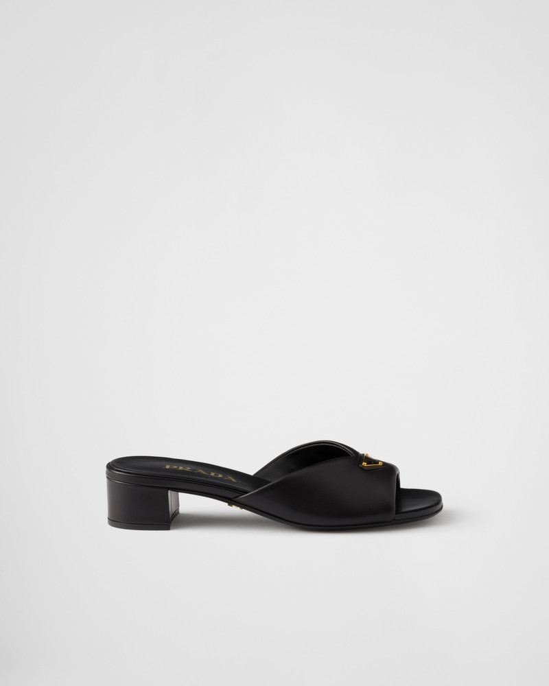 Prada Padded nappa leather sandals outlook