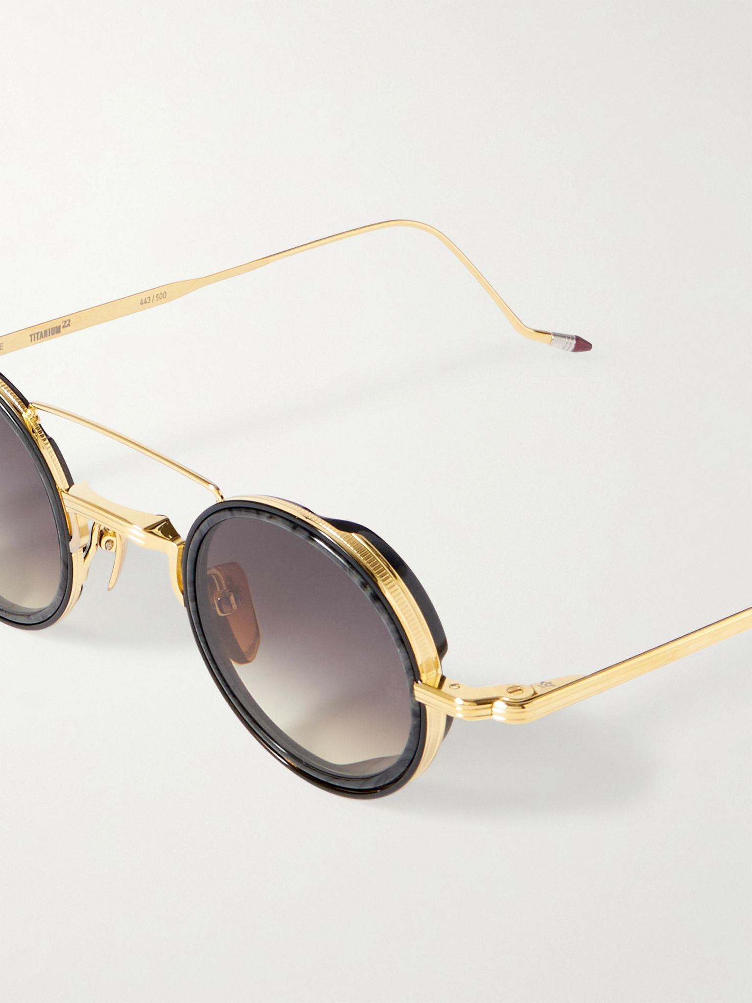 Ringo 2 Round-Frame Gold-Tone and Acetate Sunglasses Silver - 3