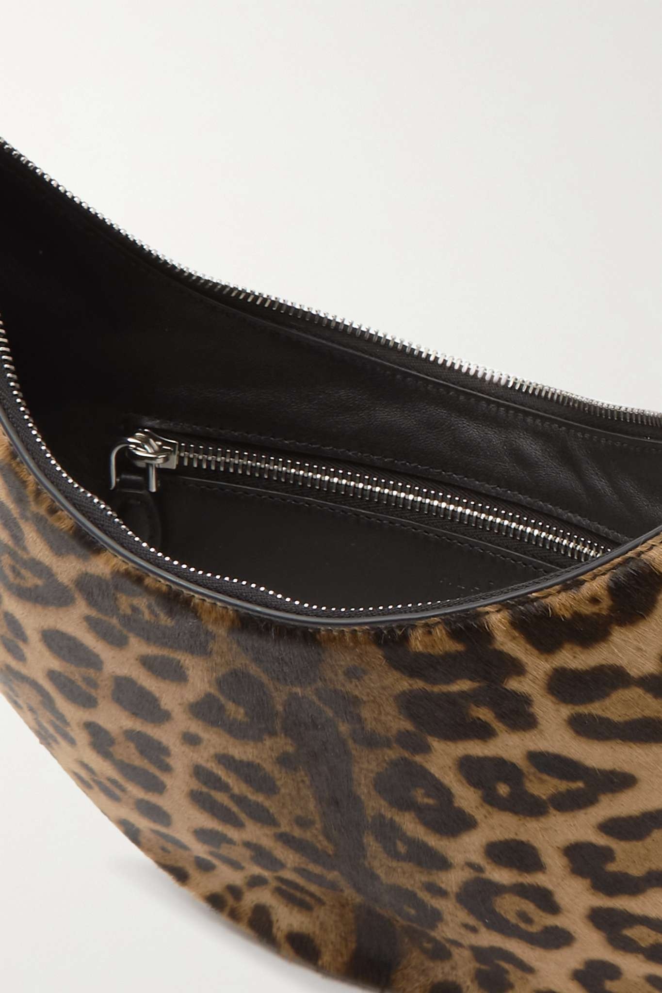 Demi Lune leopard-print calf hair shoulder bag - 5