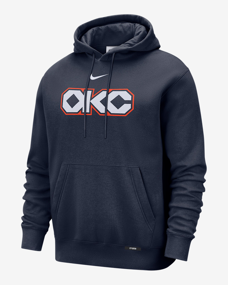 Oklahoma City Thunder City Edition Men's Nike Basketball Club Pull-Over Hoodie - 1
