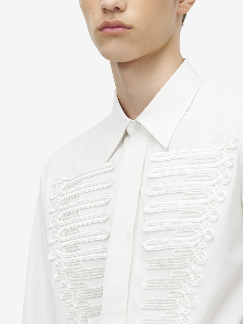 Frogging Detail Poplin Shirt 6