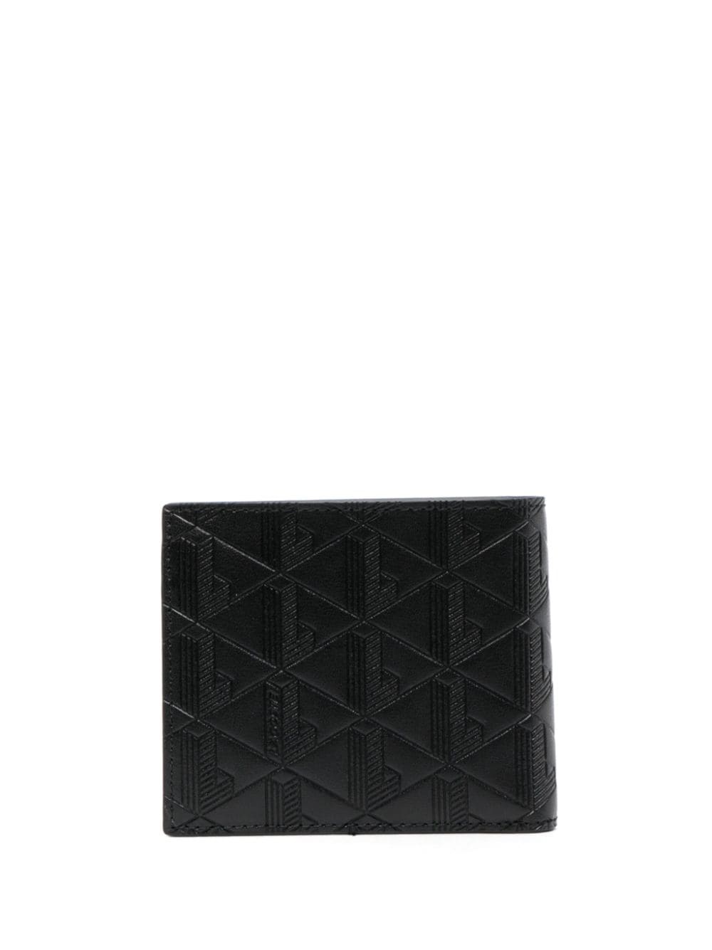 logo-plaque leather wallet - 2