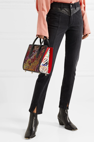 Christian Louboutin Paloma small embellished printed leather tote outlook