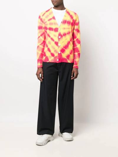 The Elder Statesman tie-dye cashmere cardigan outlook