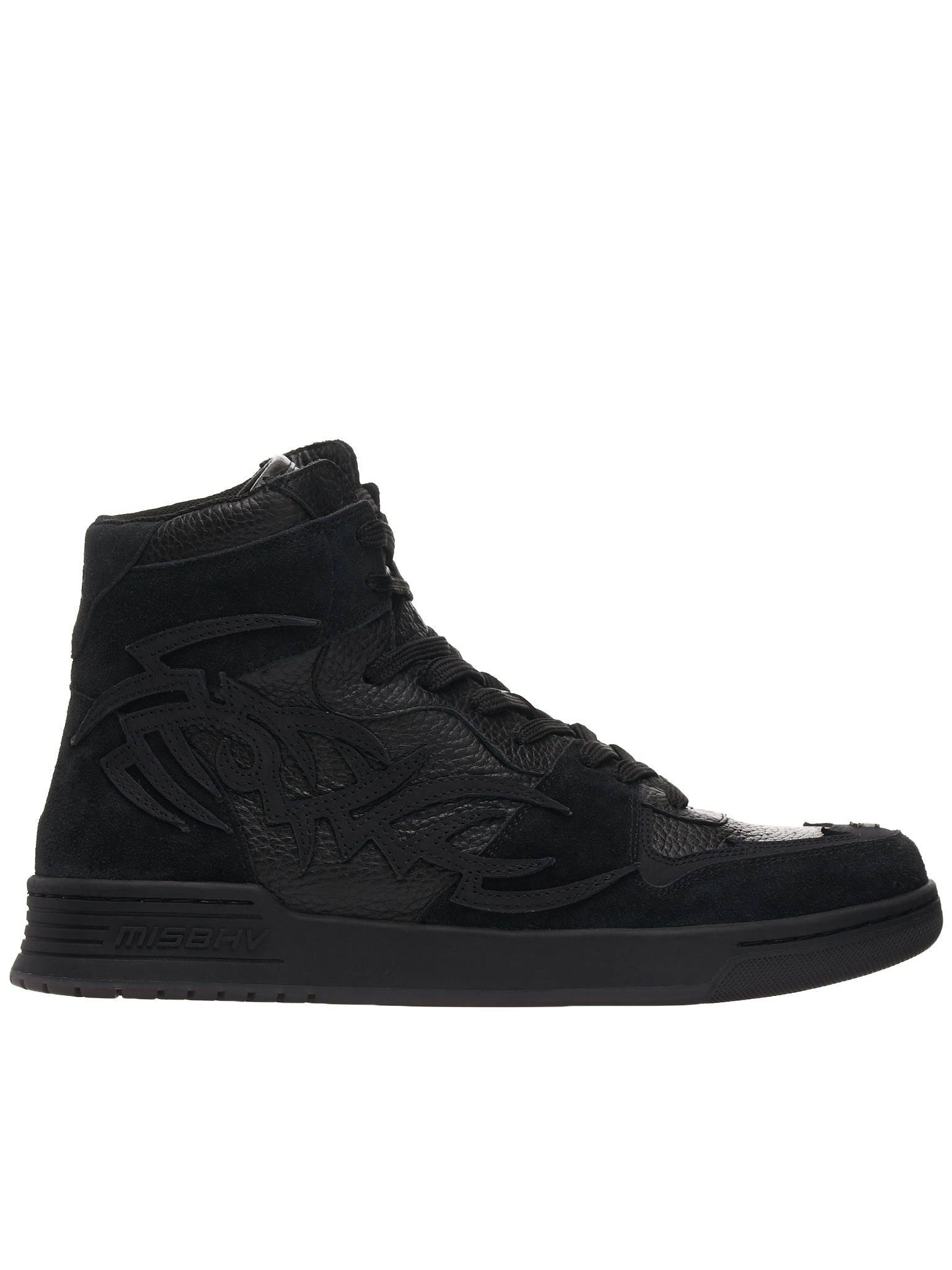 Suede High Top Sneakers - 1