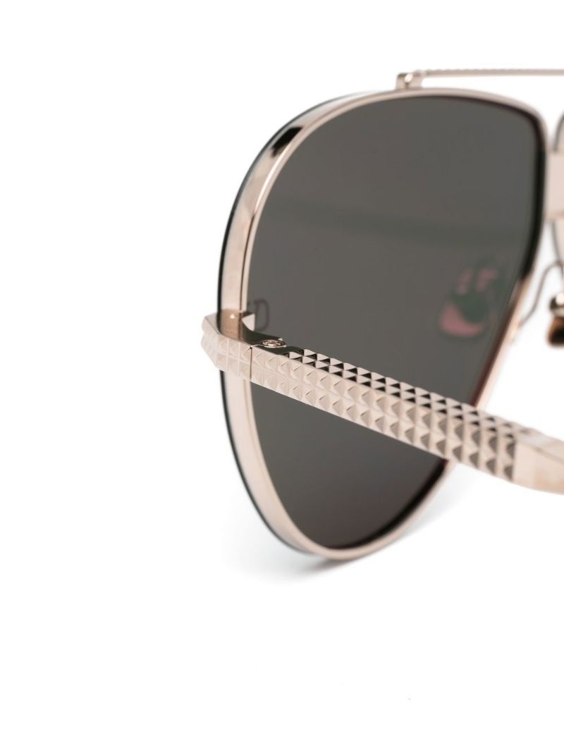 Rockstud pilot-frame sunglasses - 3