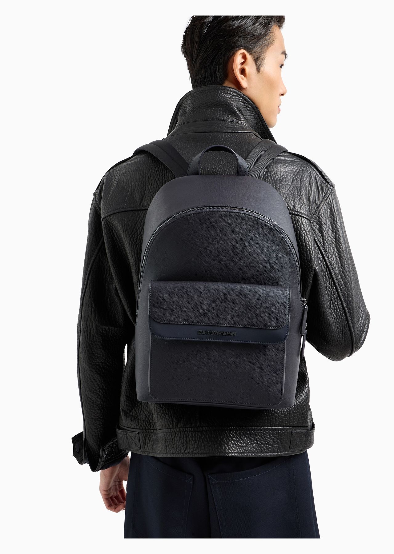ASV regenerated Saffiano and recycled nylon backpack - 6