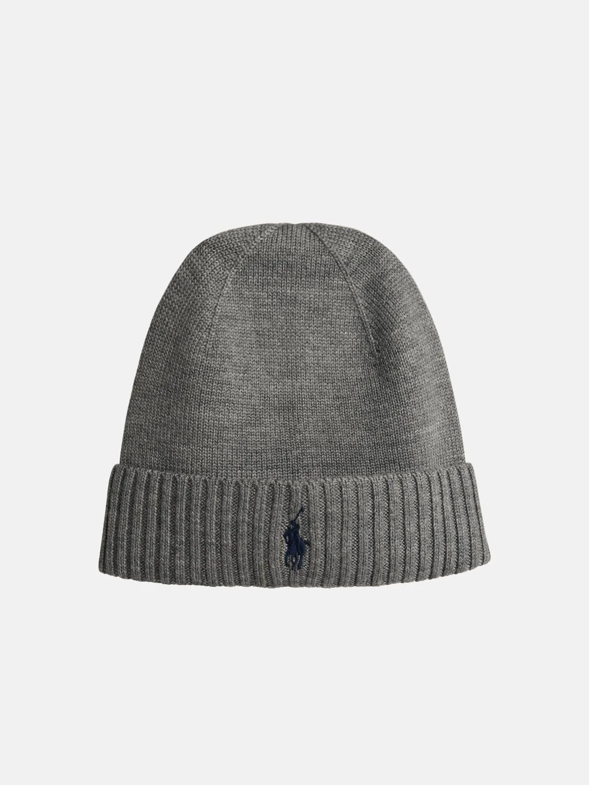GREY WOOL BEANIE - 1