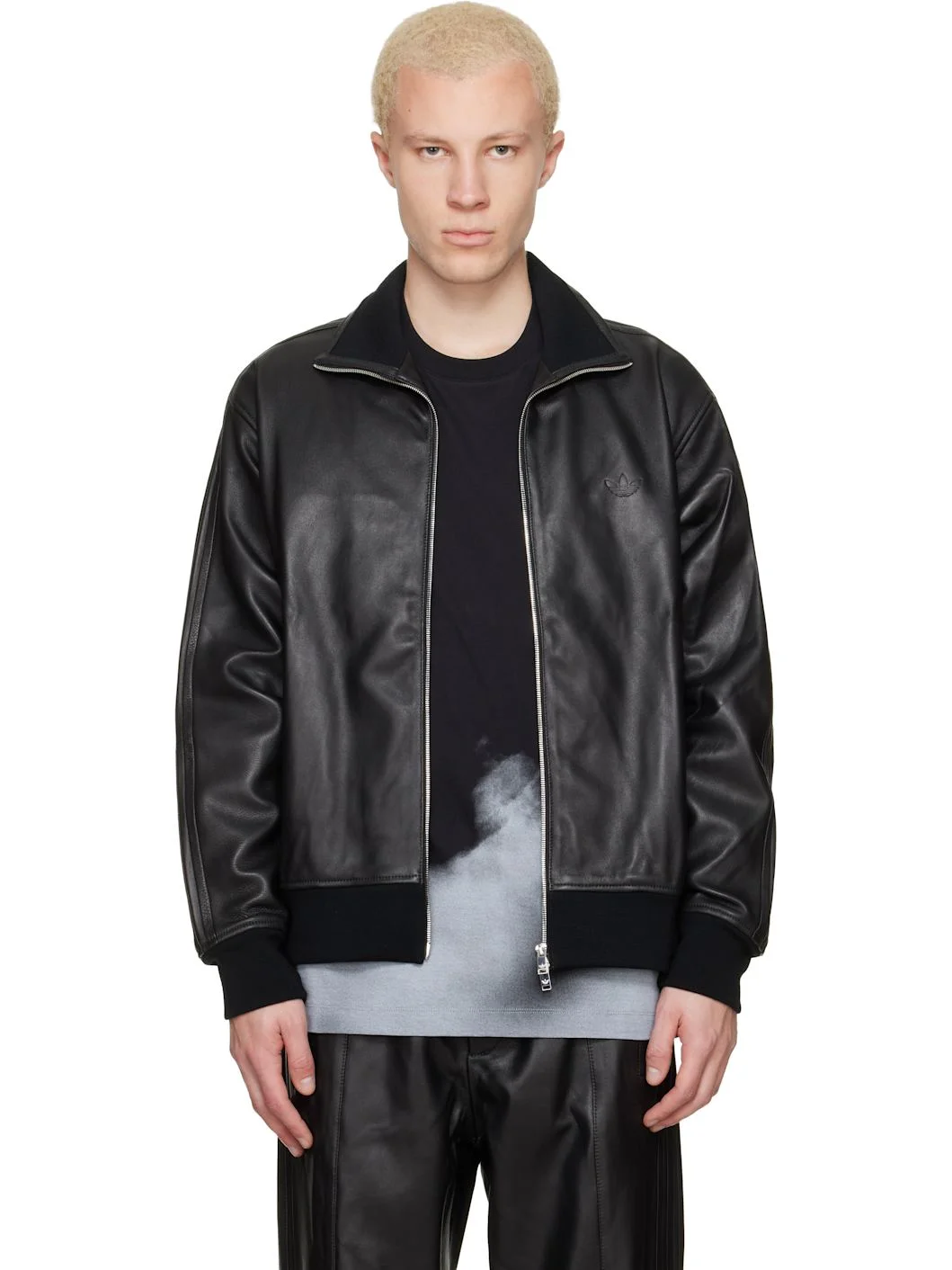 Black A-Type Firebird TT Leather Jacket - 1