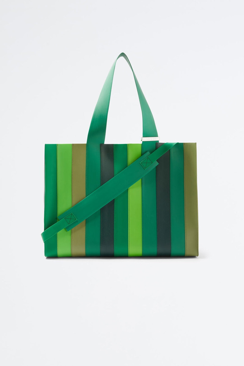GRADIENT GREEN PUDDING PARALLELEPIPEDO BAG 1