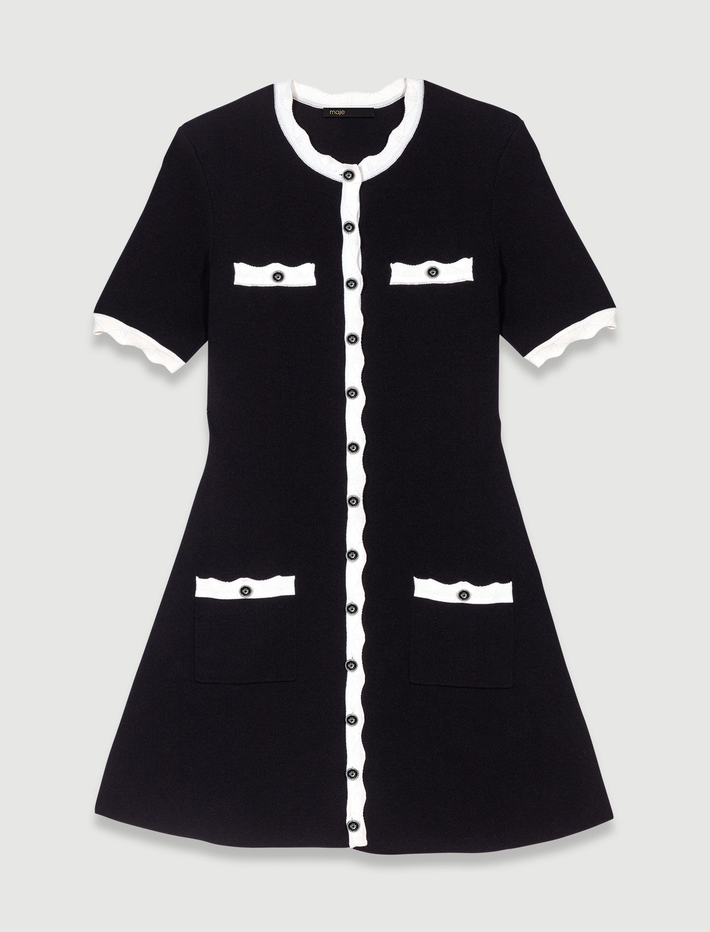 Short knit dress - 1