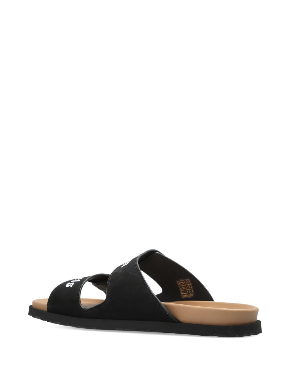 double-strap logo sandals - 4