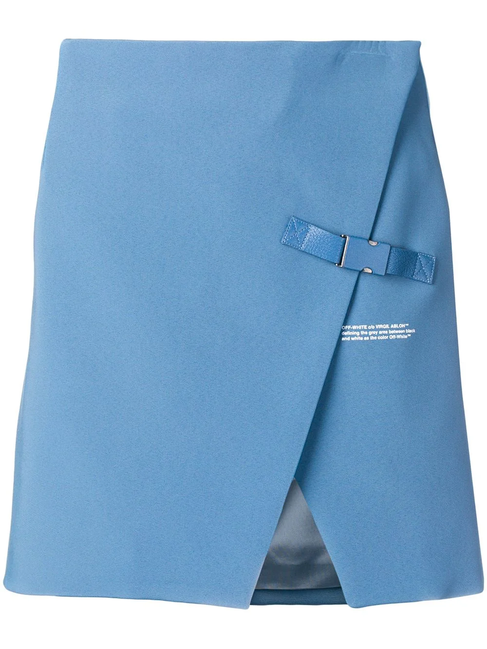 wrap-front miniskirt - 1