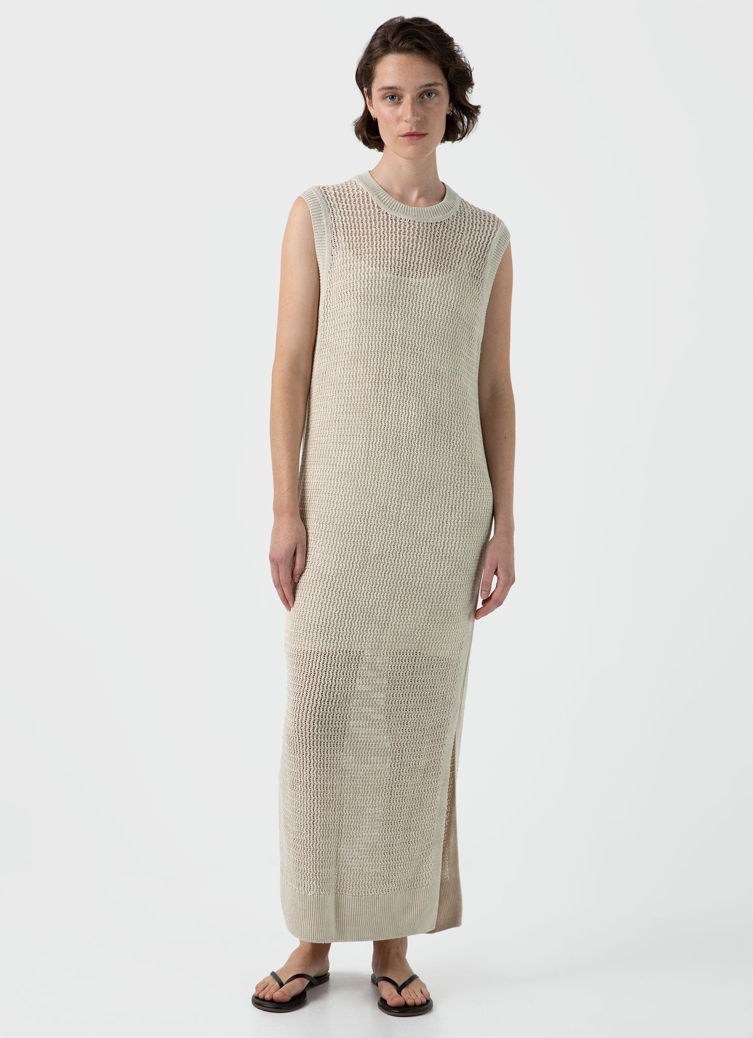 Linen Mesh Dress - 1