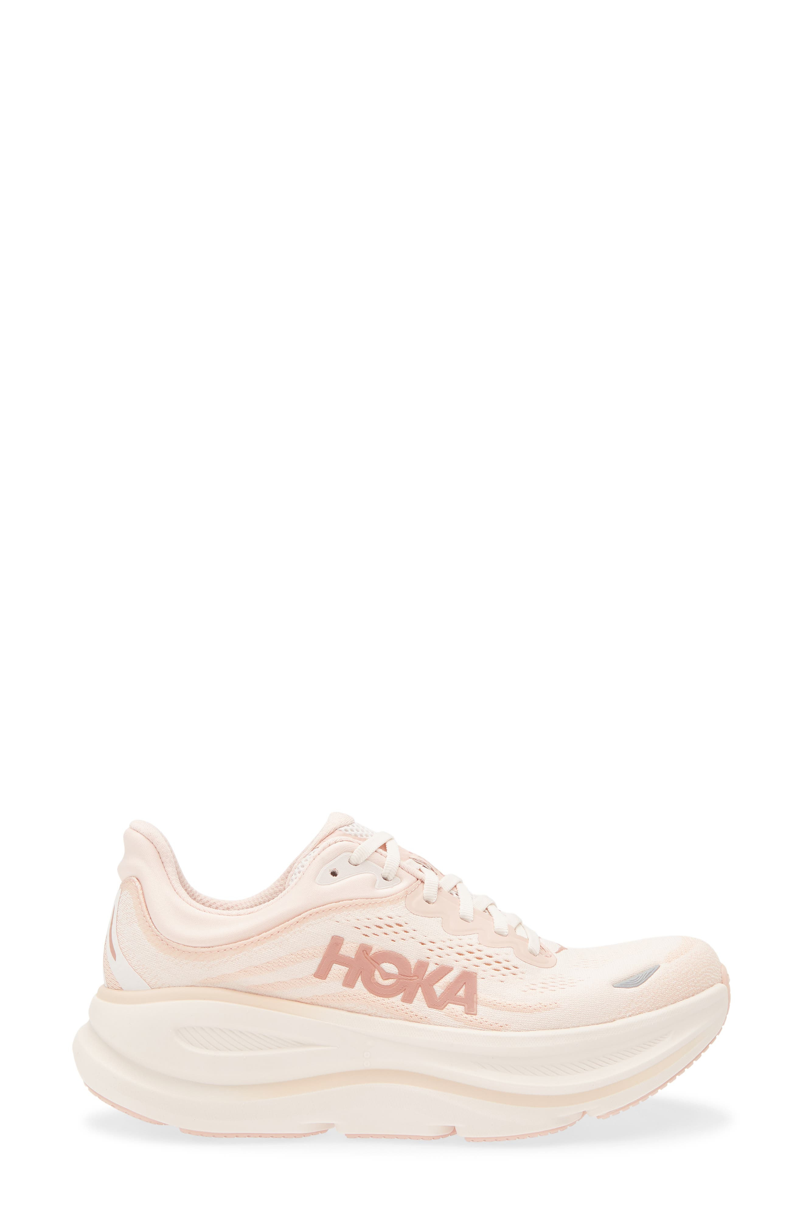 HOKA Bondi 9 Running Shoe in Rose Latte /Rose Cream at Nordstrom - 3