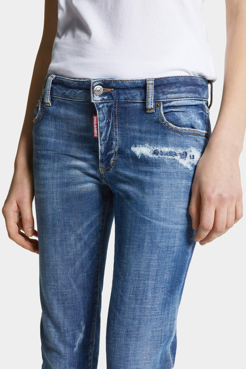 MEDIUM PERFECTO WASH MEDIUM WAIST TWIGGY JEANS - 5