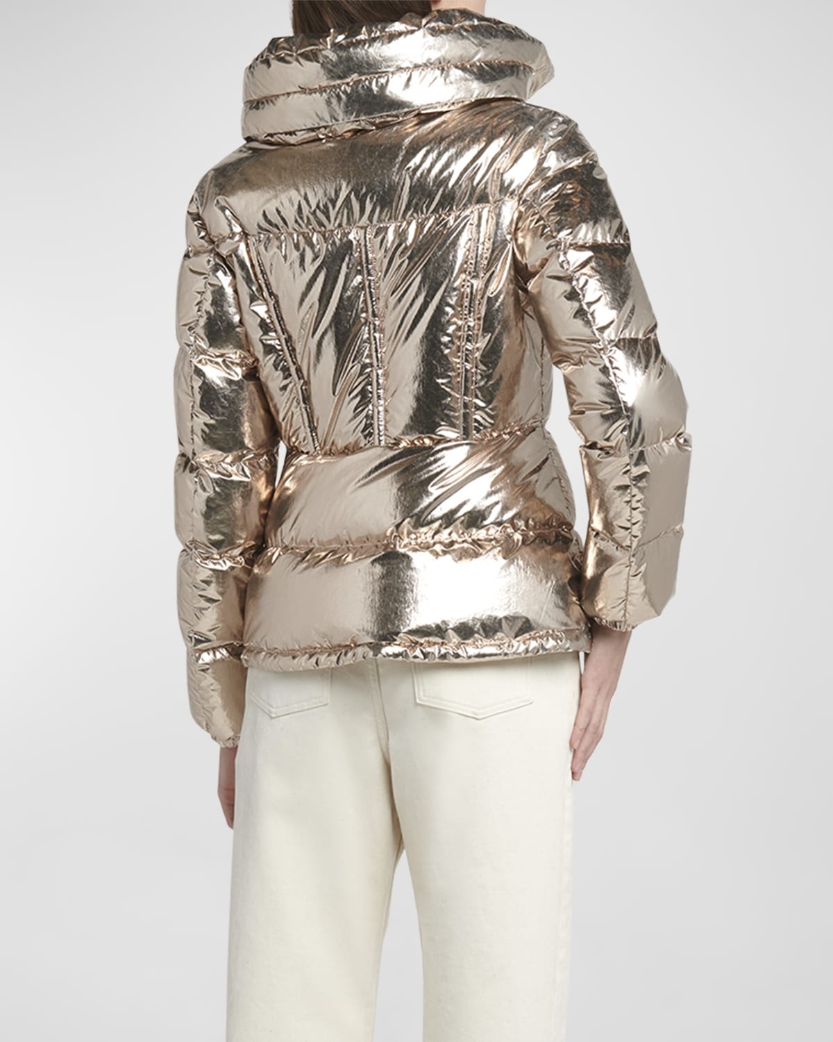 Douros Metallic Puffer Jacket - 6