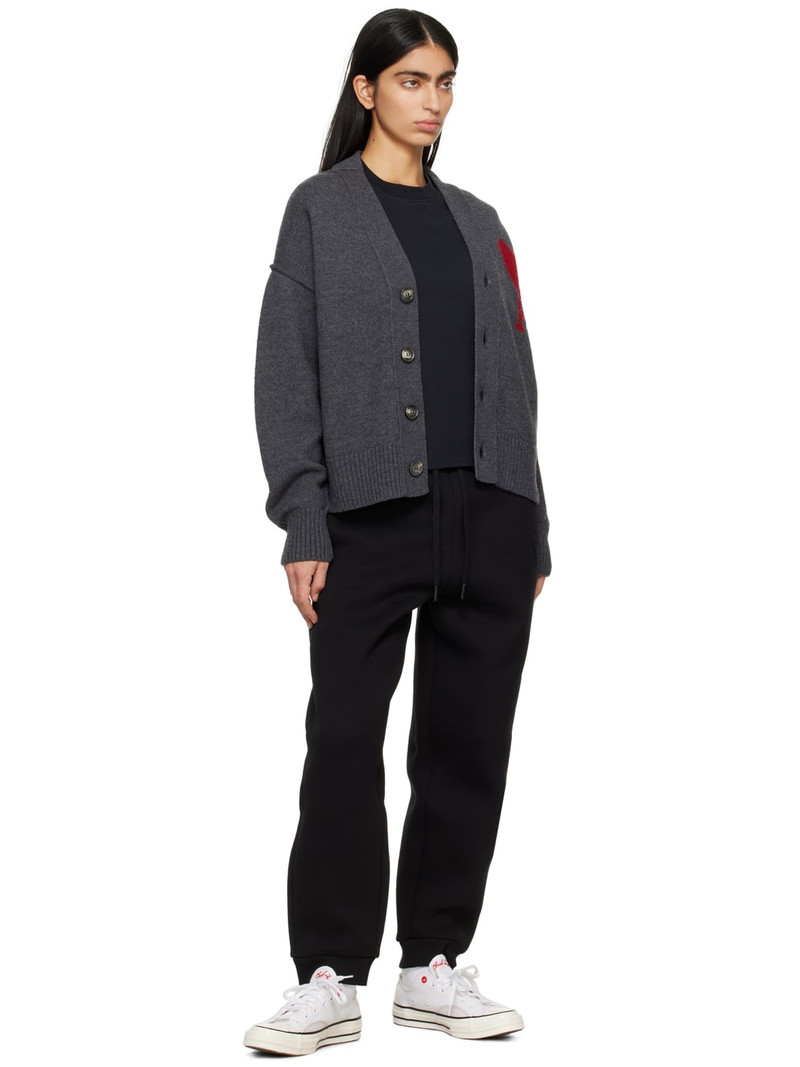 AMI Paris Black Ami de Cœur Lounge Pants outlook