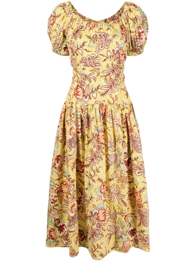 Golda floral-print midi dress 1