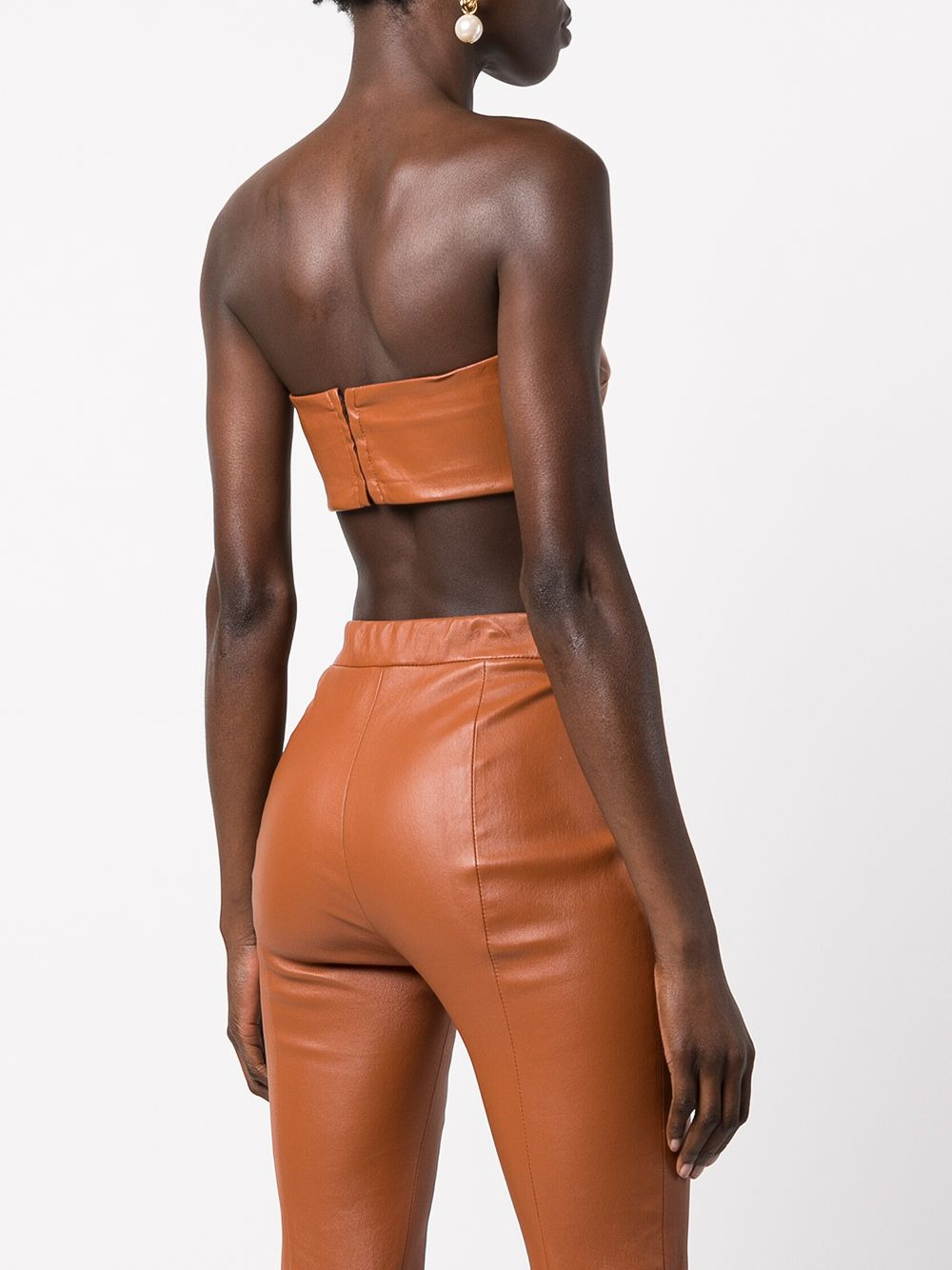 bandeau-style cropped top - 4