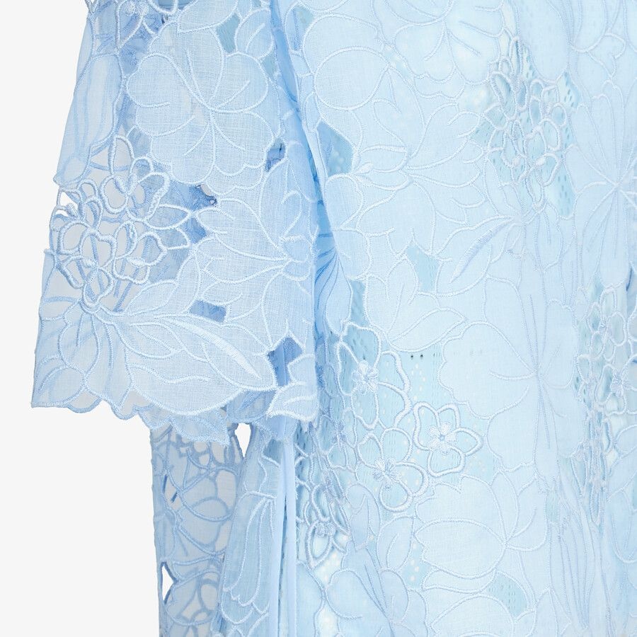 Light blue lace T-shirt - 3