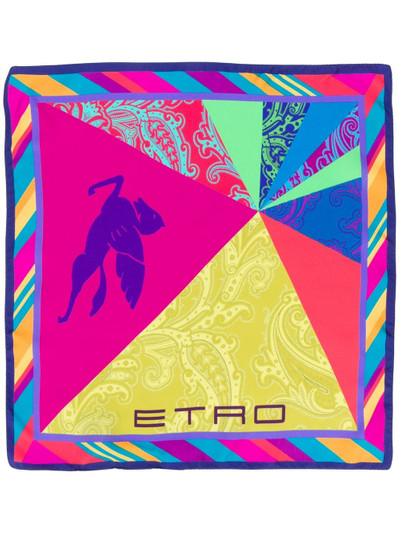 Etro graphic print scarf outlook