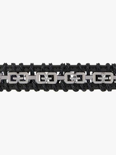 Givenchy G CUBE BELT IN LEATHER AND METAL outlook
