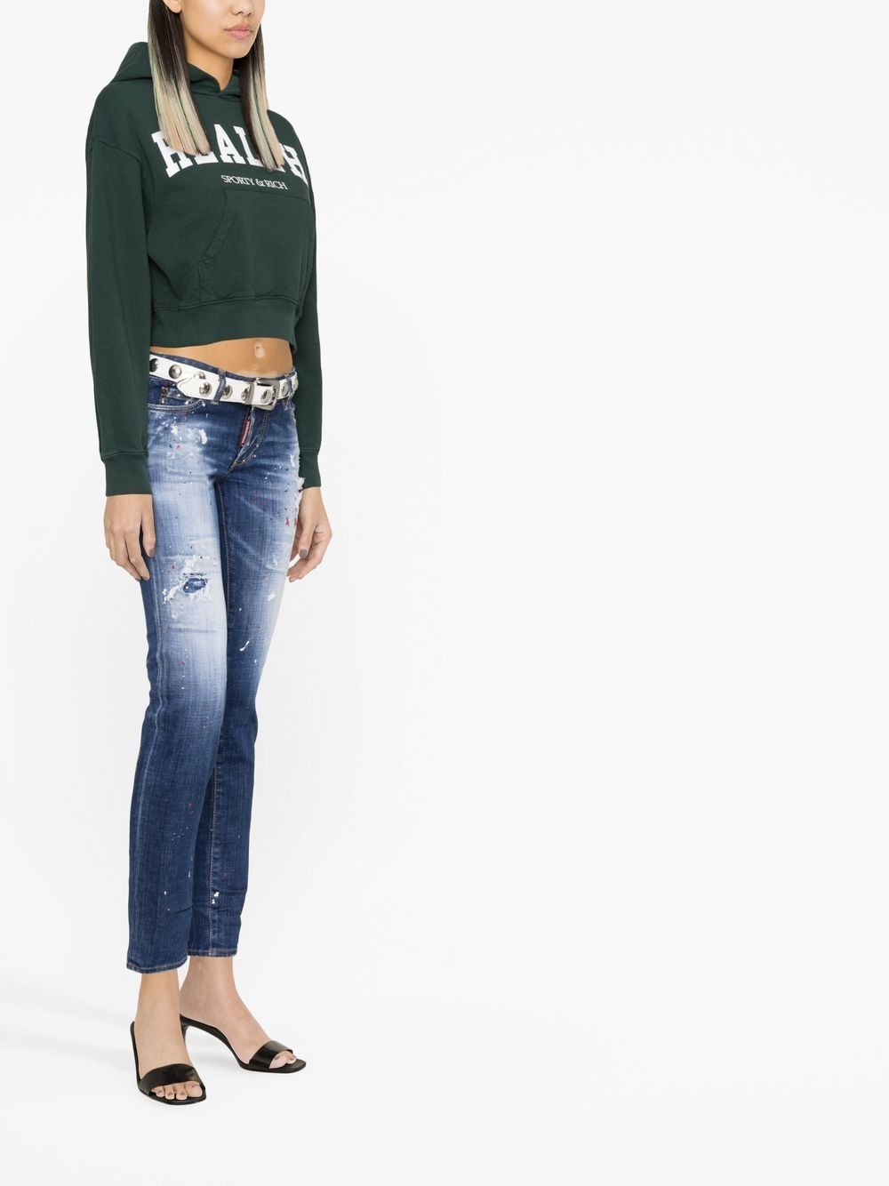 distressed skinny jeans - 3
