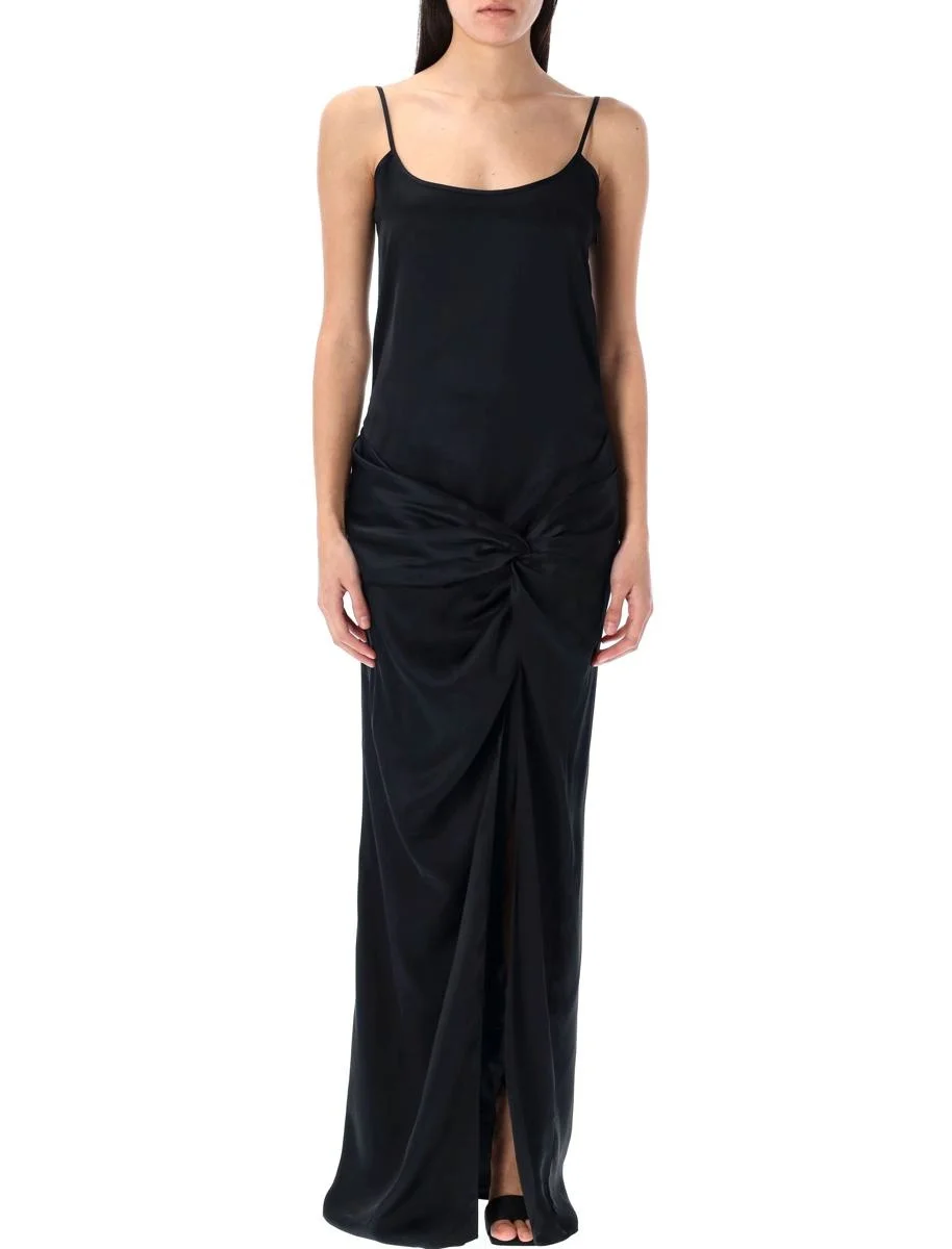 The Attico Satin Long Dress - 1