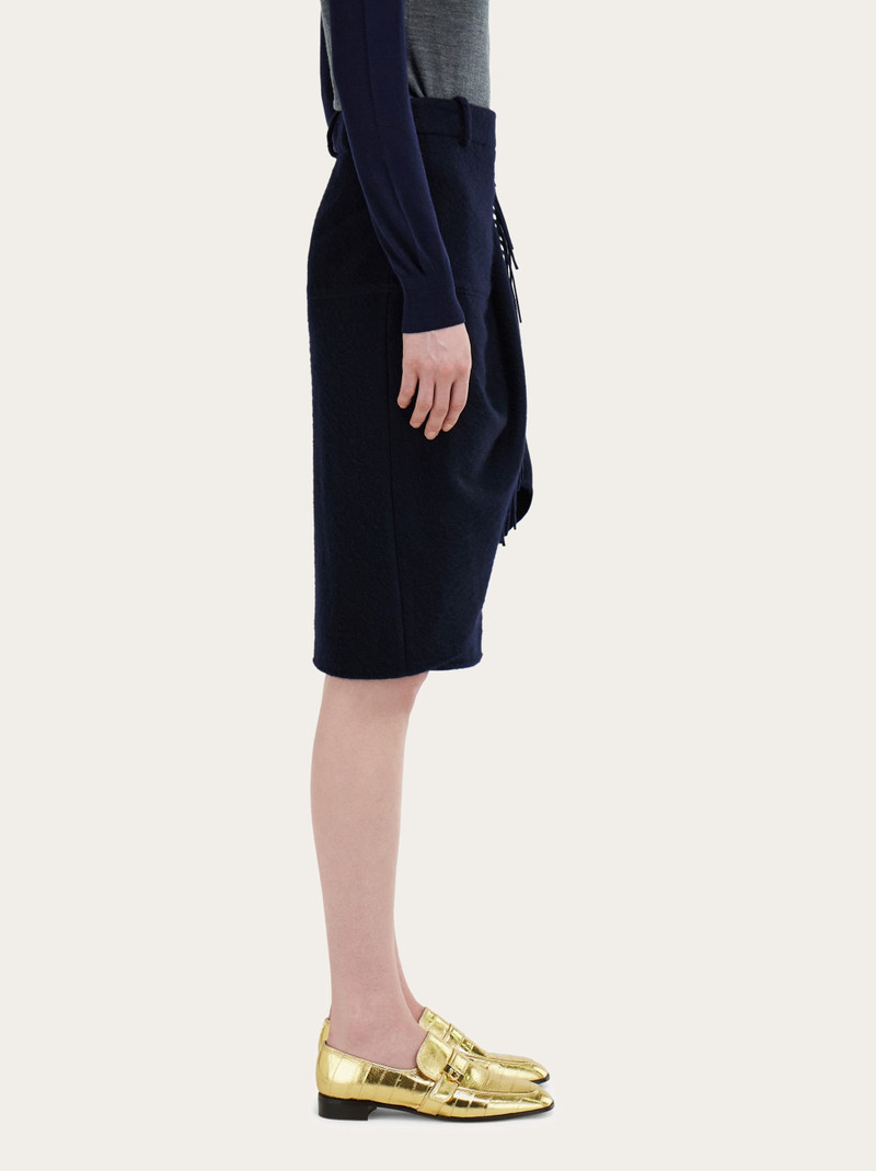 Wrap skirt with fringe detail 3
