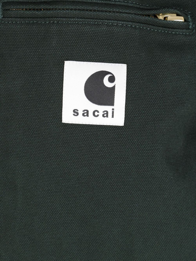 x Carhartt Wip corduroy-collar logo-patch jacket 4