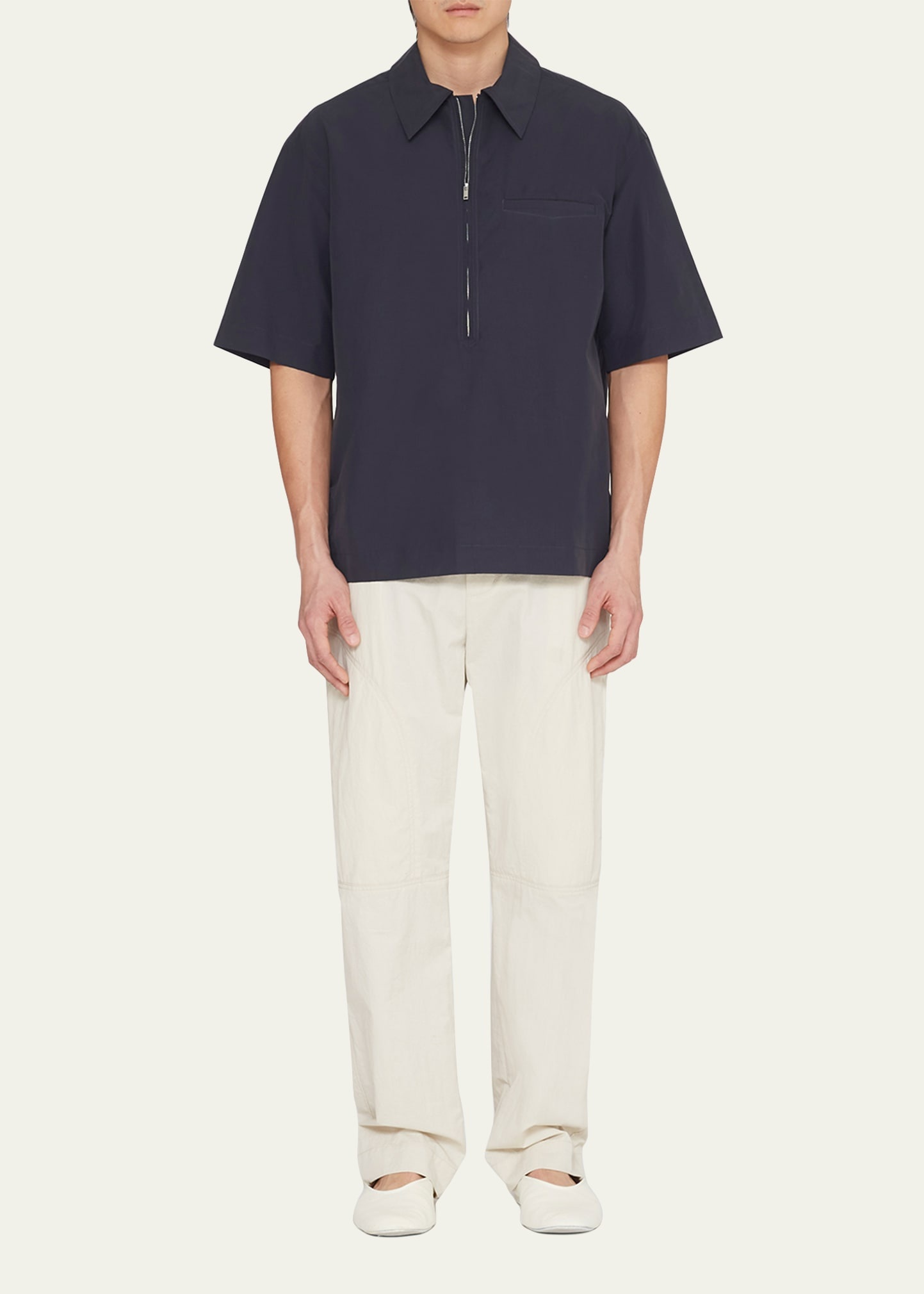 Men's Half-Zip Popover Shirt - 1