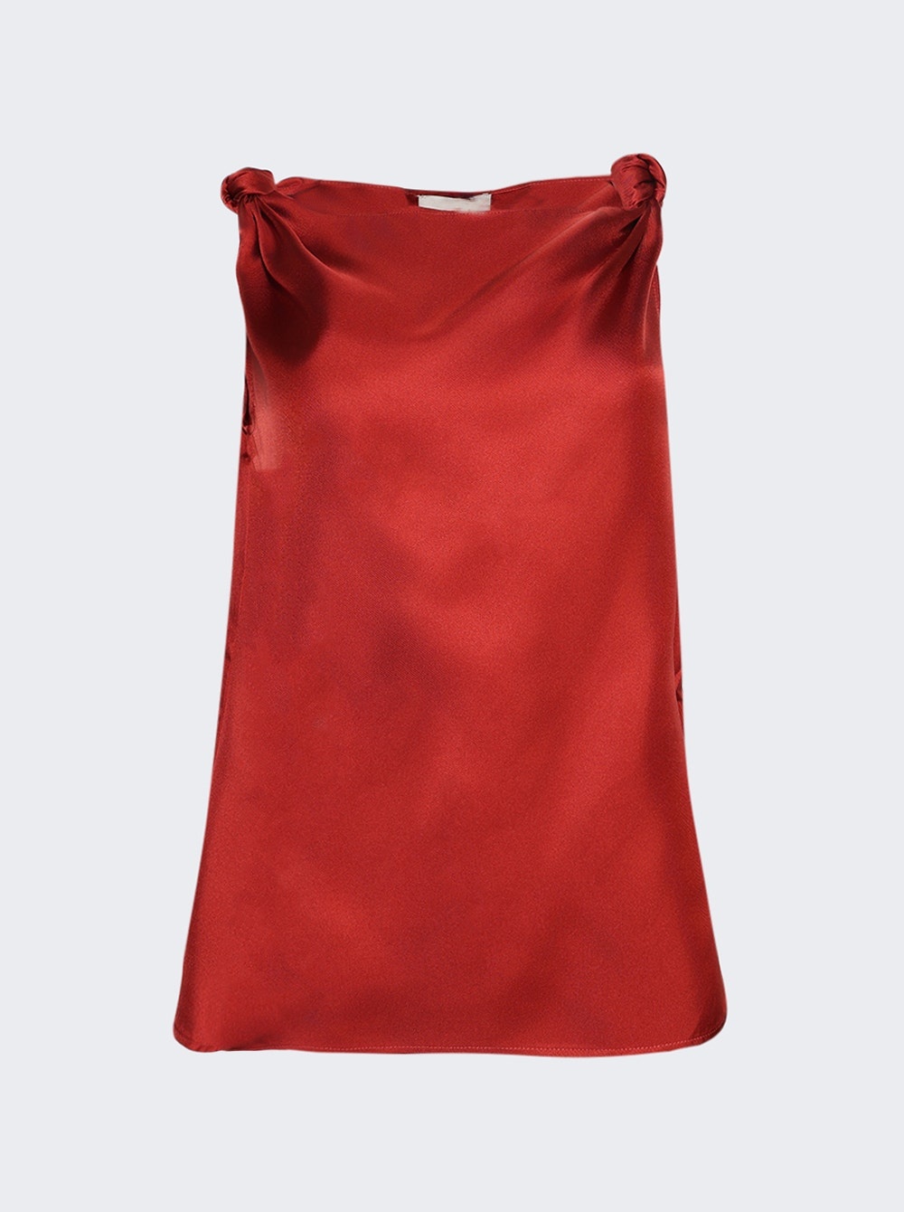 Remy Draped Sleeveless Top Tomato - 1