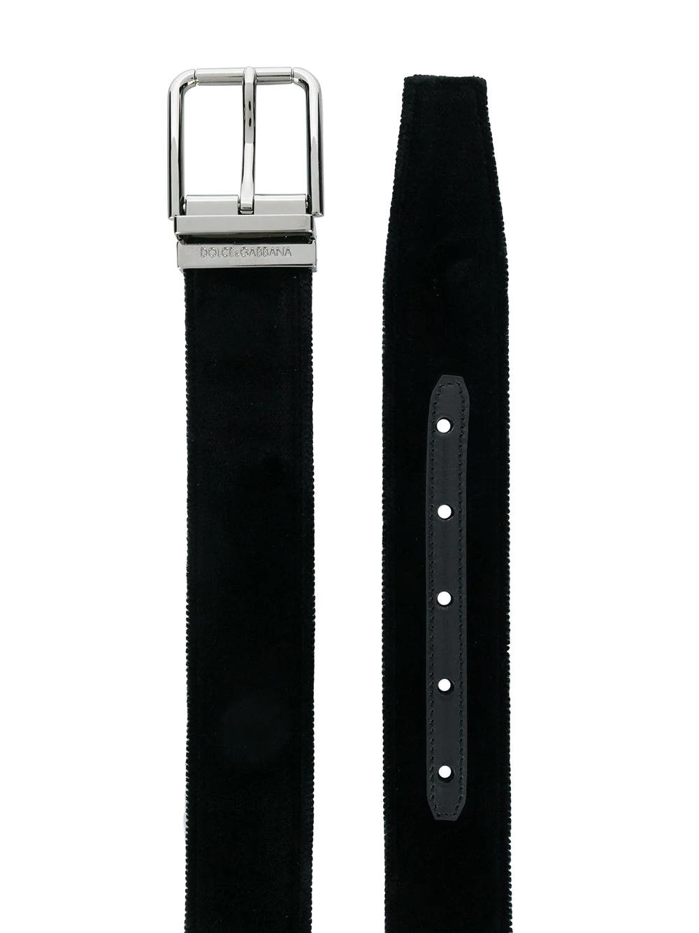 velvet buckle belt - 2