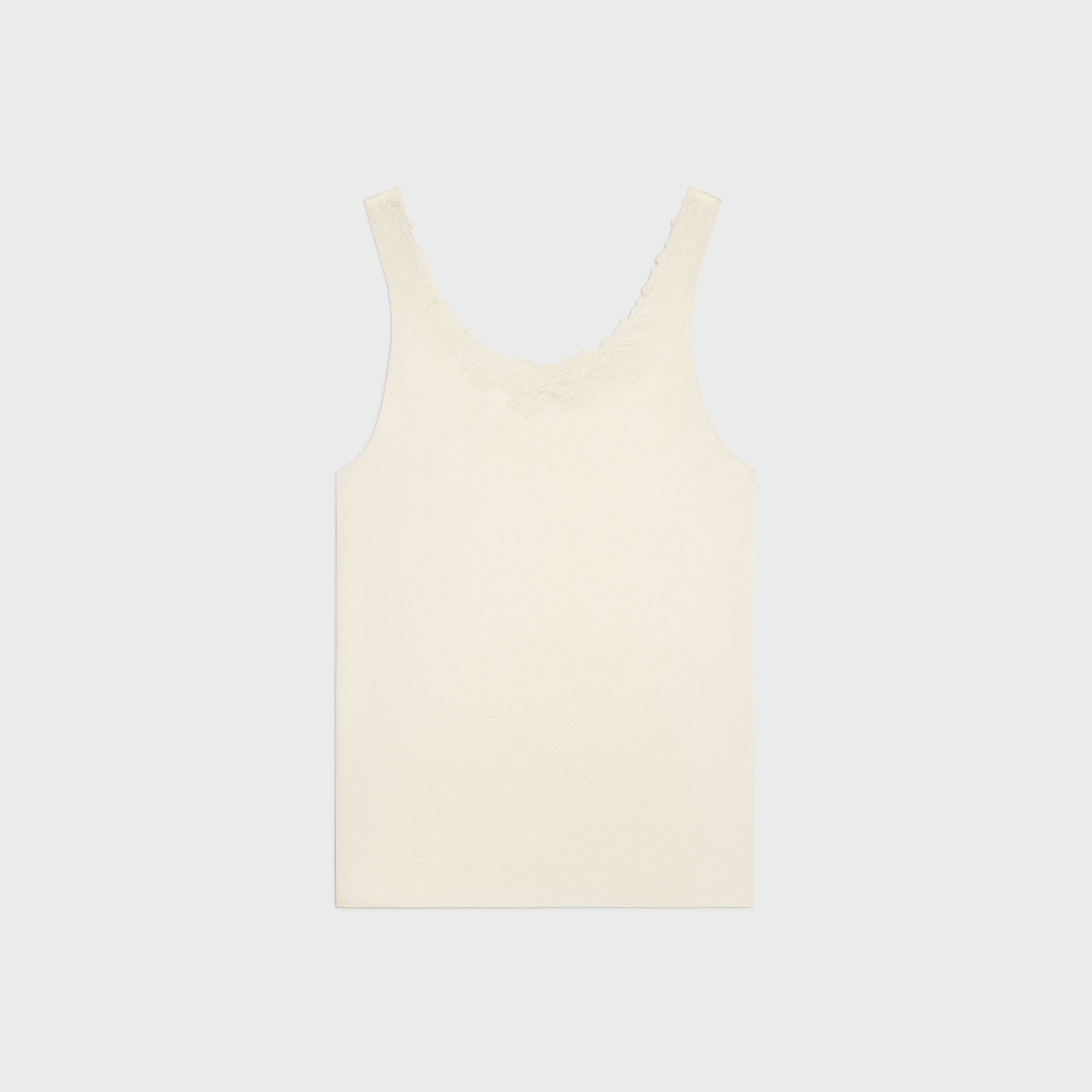 embroidered top IN silk satin - 2